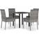 vidaXL 3065694 Juego de comedor de patio, 1 Mesa incl. 4 Sillas