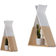 ChildWood Etagère Murale Tipi Bois Naturel Blanc