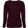 ID Ladies Interlock Long Sleeved T-shirt - Dark Bourdeaux