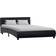 vidaXL Bed Frame with LED Artificial Leather 65cm Sängram 140x200cm