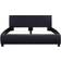 vidaXL Bed Frame with LED Artificial Leather 65cm Sängram 140x200cm