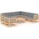 vidaXL 3076969 Lounge-Set, 1 Tisch einschl. 9 Sofas