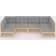 vidaXL 3077174 Loungeset, Bord inkl. 6 Soffor