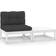 vidaXL 805761 Loungesæt, borde inkl. 1 sofaer