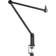 LogiLink AA0127 Bras de Microphone Professionnel avec Bras en Ciseaux Pliable pour Streaming, podcasts, Diffusion, etc. Rotatif à 360 et Angle réglable Flexible, Noir