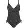 Fantasie Santa Monica V-Neck Swimsuit - Black/White