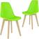 vidaXL - Kitchen Chair 83cm 2pcs
