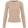 Pieces Crista Knitted Pullover - Silver Mink