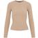 Pieces Pccrista Ls O-neck Knit - Bc Silver Mink