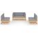 vidaXL 3076459 Loungesæt, borde inkl. 6 sofaer