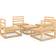 vidaXL 3075264 Loungeset, 1 Bord inkl. 4 Soffor