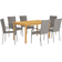 vidaXL 3067788 Patio Dining Set, 1 Table incl. 6 Chairs