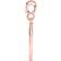 Pandora Me Burning Wings Medallion - Rose Gold/Transparent