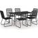 vidaXL 3060246 Essgruppe, 1 Tisch einschl. 6 Stühle