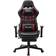 Be Basic Gaming Chair with Footrest Black and Burgundy Artificial Leather