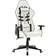 vidaXL Silla De Gaming Cuero Sintético Blanco Y Negro 16,2kg