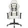 vidaXL Silla De Gaming Cuero Sintético Blanco Y Negro 16,2kg