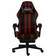 vidaXL Gaming Chair With Footrest Black & Wine Red Synthetic Leather