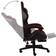 vidaXL Gaming Chair With Footrest Black & Wine Red Synthetic Leather