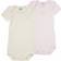 Petit Bateau Baby Bodies 2-pack SS - White/Light Pink Stripes (A00AD)