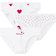 Petit Bateau Heart Print Panties 3-Pack - White (A00FP-00)