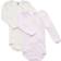 Petit Bateau Baby Bodies 2-pack LS - White/Light Pink Stripes (A00AS-00)