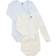 Petit Bateau Baby Bodies 2-pack LS - White/Blue Stripe (A00AR-00)