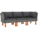vidaXL 3059729 Lounge-Set, Tisch einschl. 3 Sofas