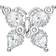 Thomas Sabo Butterfly Single Ear Stud - Silver/White