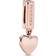 Pandora Reflexions Dangling Heart Clip Charm - Rose Gold