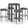 vidaXL 3064779 Bargruppe, 1 Tisch einschl. 4 Stühle