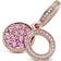 Pandora Sparkling Disc Double Dangle Charm - Rose Gold/Pink/Transparent