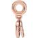 Pandora Sparkling Disc Double Dangle Charm - Rose Gold/Pink/Transparent