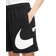 Nike Sportswear Swoosh French Terry Shorts - Black/White