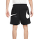 Nike Sportswear Swoosh French Terry Shorts - Black/White