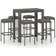 vidaXL 3064785 Set da Bar all'Aperto, 1 Tavolo incluso 6 Sedie