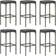 vidaXL 3064785 Set da Bar all'Aperto, 1 Tavolo incluso 6 Sedie