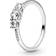 Pandora Bague trois pierres rondes Timeless Argent