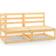 vidaXL 805690 Lounge-Set, Tisch einschl. 2 Sofas
