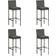 vidaXL 3064797 Bargrupp, 1 Bord inkl. 4 Stolar
