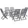 vidaXL 278922 Matgrupp, 1 Bord inkl. 6 Stolar