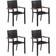 vidaXL 3068764 Patio Dining Set, 1 Table incl. 4 Chairs