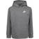 Nike Felpa Club Fleece - Grigio Sfumato/Bianco