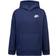 NIKE Kid's Club Fleece Pull Over Hoodie - Midnight Navy (86F322-U90)