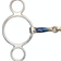 Shires Blue Sweet Iron Two Ring Gag With Lozenge