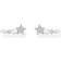 Thomas Sabo Ear Climber Star Earrings - Silver/Transparent