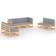 vidaXL 3076469 Loungesett, Bord inkl. 7 Soffor