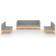 vidaXL 3076469 Loungesett, Bord inkl. 7 Soffor