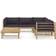 vidaXL 3058214 Loungesæt, 1 borde inkl. 5 sofaer