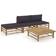 vidaXL 3058244 Lounge-Set, 1 Tisch einschl. 2 Sofas